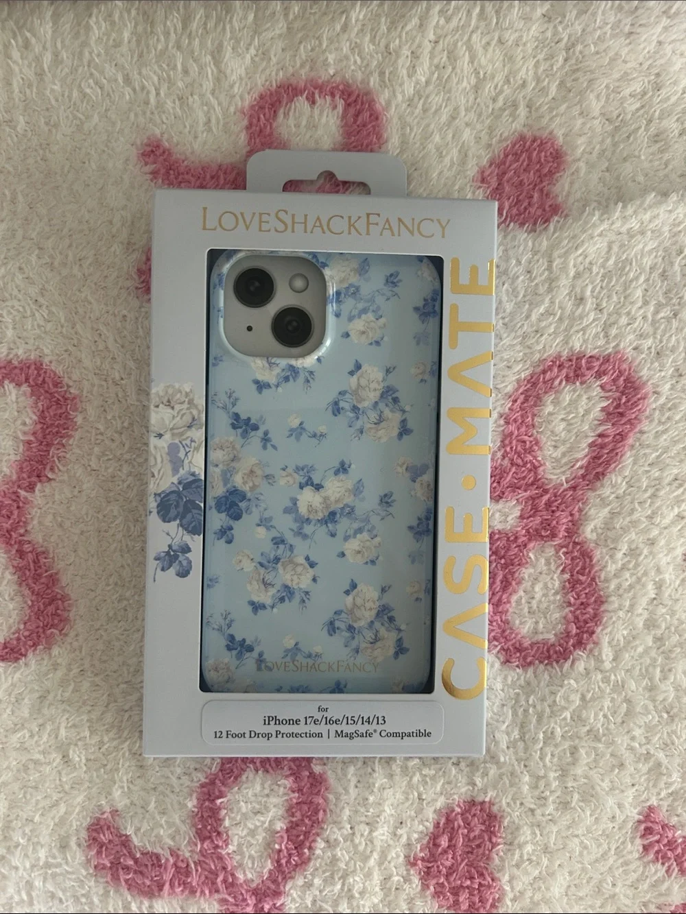 LoveShackFancy Blue & White Floral iPhone Case